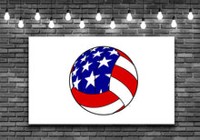 Red White Blue Volleyball Wall Art Decal Sticker - Let's Print Big
