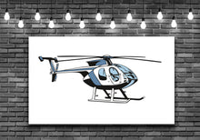 Giant Helicopter Bell Wall Art Decal Sticker - Let's Print Big