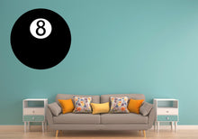 Eight Ball Pool Ball Wall Art Decal Sticker - Let's Print Big