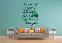 Daddys Little Girl Farmers Daughter Wall Art Decal Sticker - Let's Print Big
