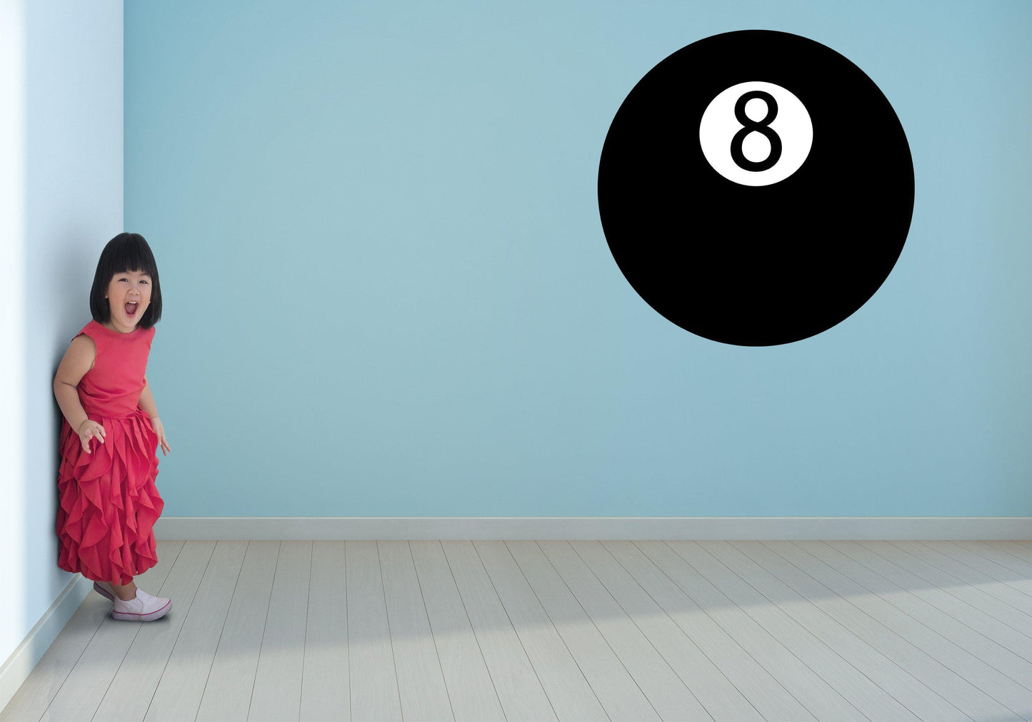 Eight Ball Pool Ball Wall Art Decal Sticker - Let's Print Big