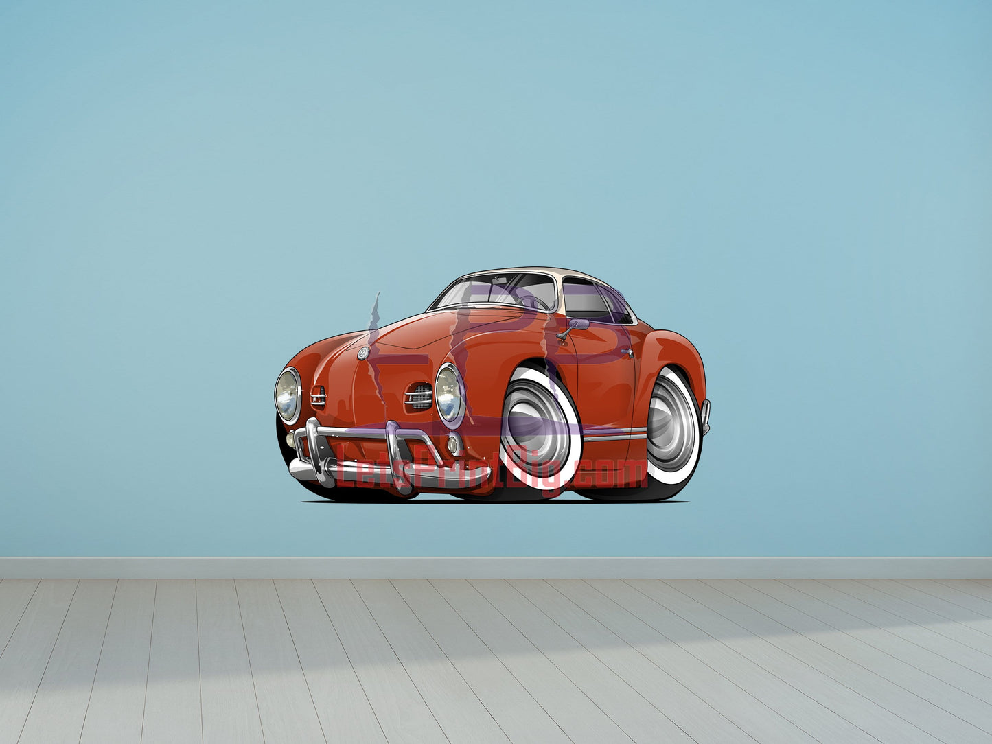 Volkswagen Car Art Wall Decal