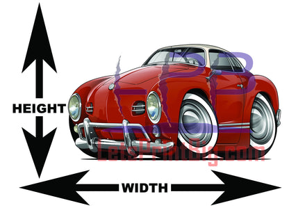 Volkswagen Car Art Wall Decal