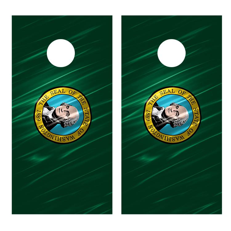 Flag of Washington Cornhole Board Decal Wraps