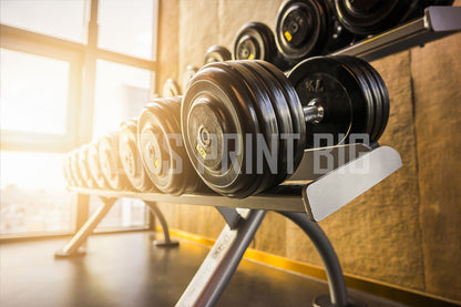 Custom Designed Weight Room Wallpaper Workout Wall Mural