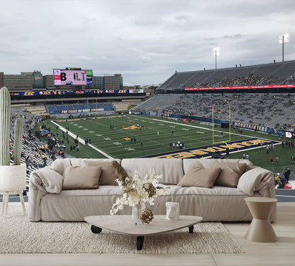 Mountaineer Field at Milan Puskar Stadium Football Wall Mural