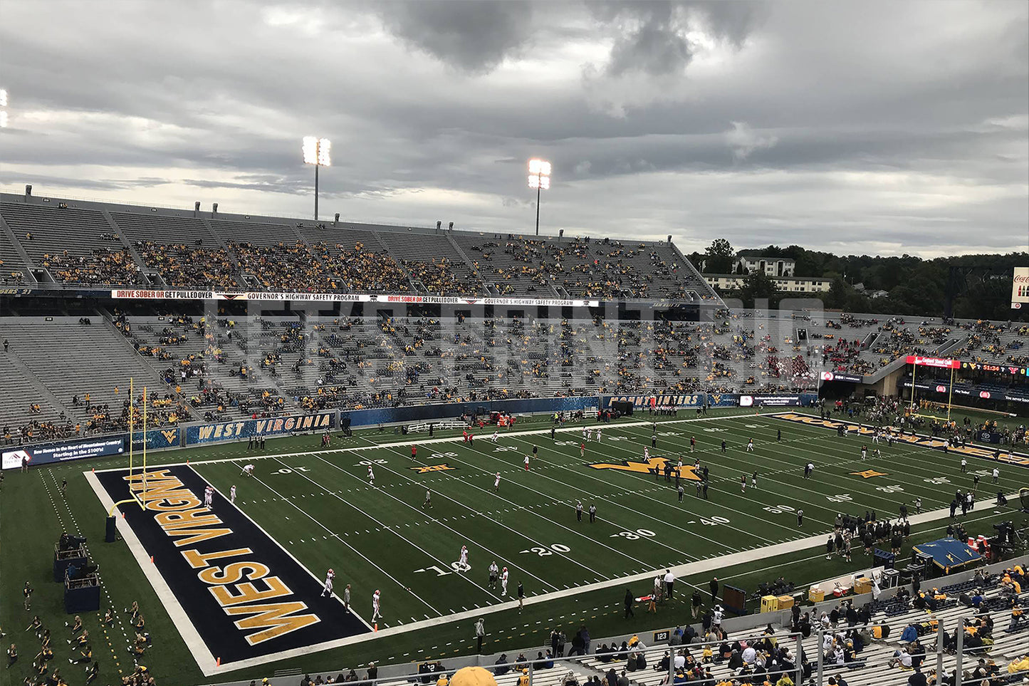 Mountaineer Field at Milan Puskar Stadium B Football Wall Mural