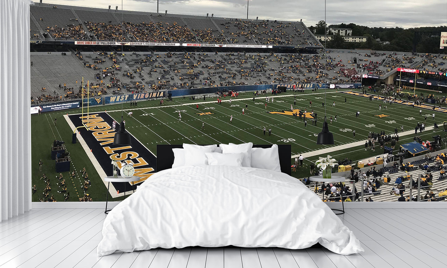 Mountaineer Field at Milan Puskar Stadium B Football Wall Mural