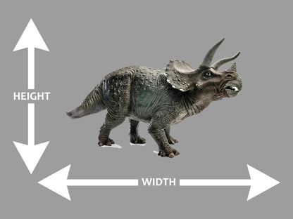 Wide Side view of Triceratops Wall Art Decal
