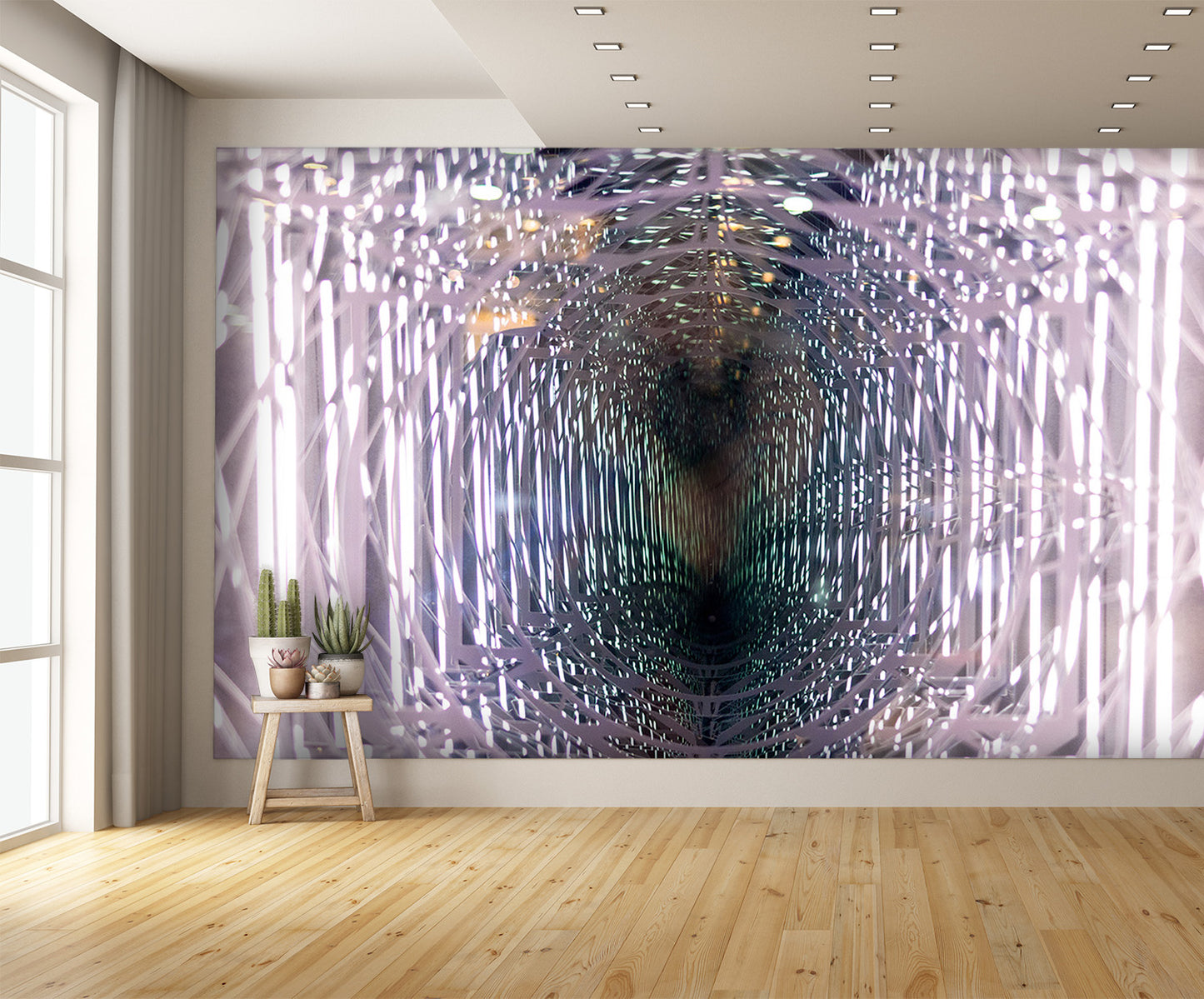 Wormhole Illusion Wall Mural