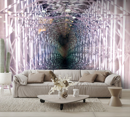 Wormhole Illusion Wall Mural