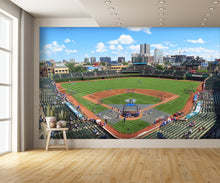 Wrigley Chicago Cubs B Wallpaper Baseball Diamond Mural
