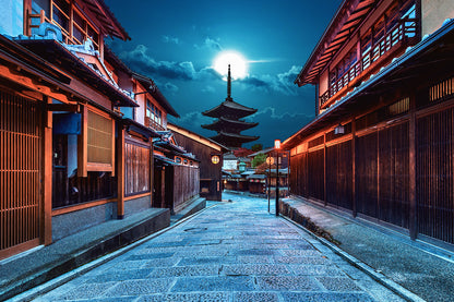 Yasaka Pagoda and Sannen Zaka Street in Kyoto Japan Wall Mural