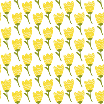 Yellow Tulip Flower Wall Mural