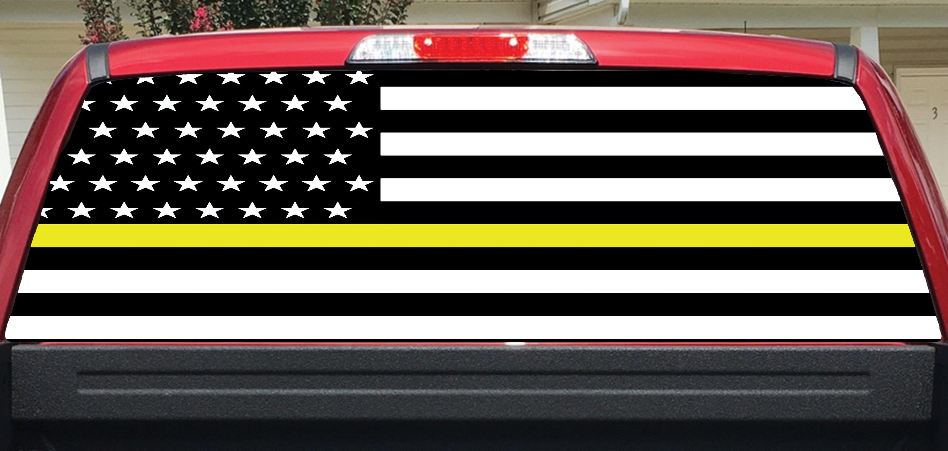 Yellow Line Rear Window Decal