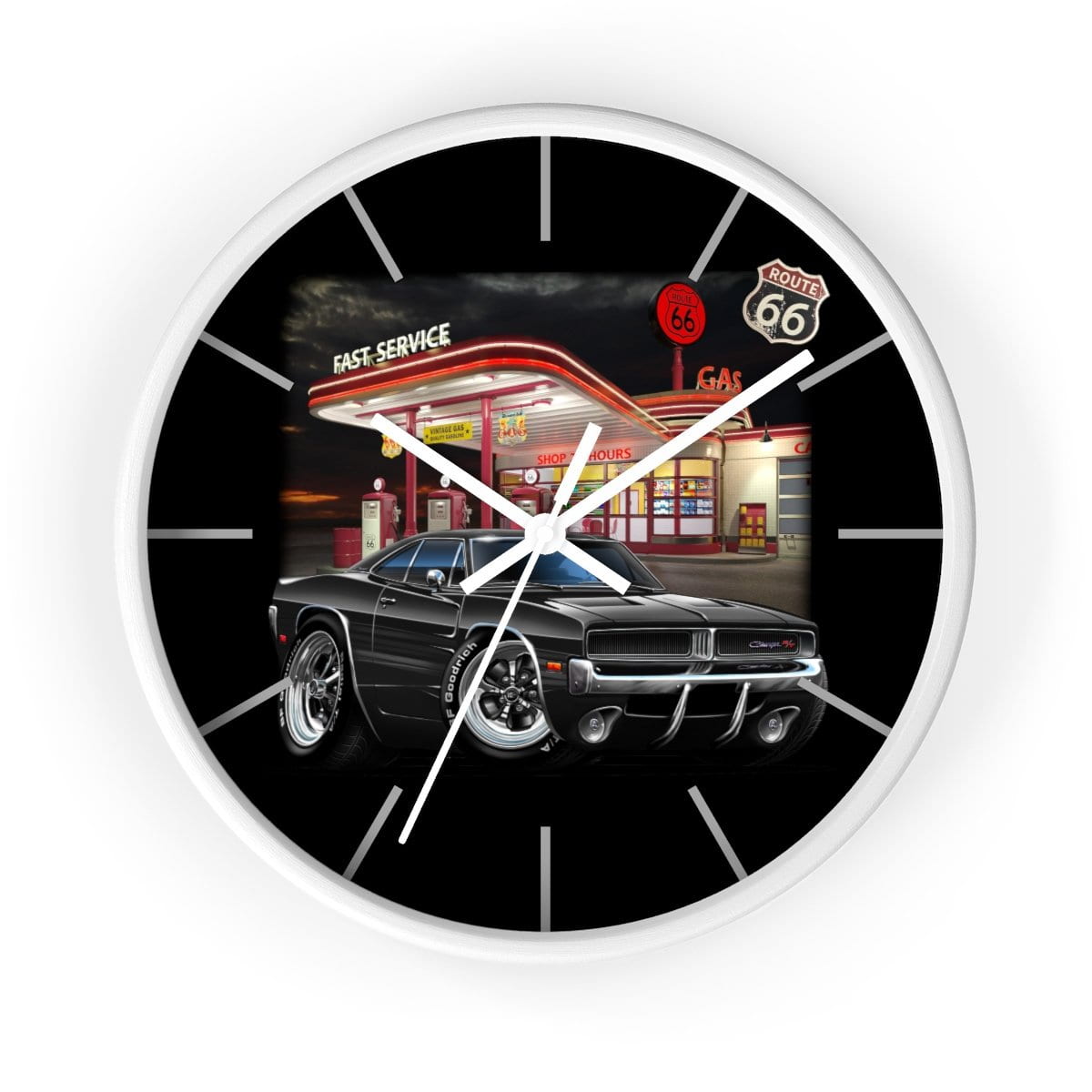1969 Charger Vintage Gas Wall clock
