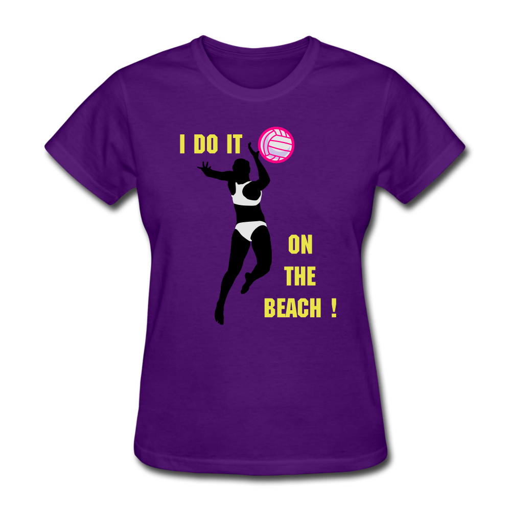 Beach Volleyball Women's T-Shirt - purple
