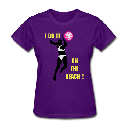 Beach Volleyball Women's T-Shirt - purple