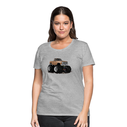 1986 Chevrolet 4x4 Pickup Truck Car Art Women’s Premium T-Shirt - heather gray