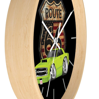 1969 Dart Route 66 Car Art Wall clock
