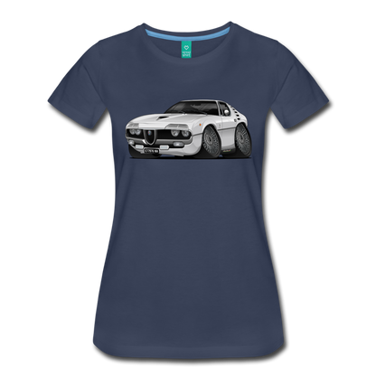 1971 Alfa Romeo Montreal Women’s Premium T-Shirt - navy