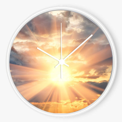 Cloudy Sunrise 10 inch wall clock