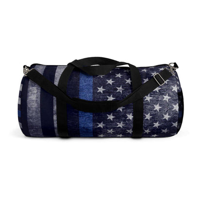 Distressed Thin Blue Line Duffle Bag