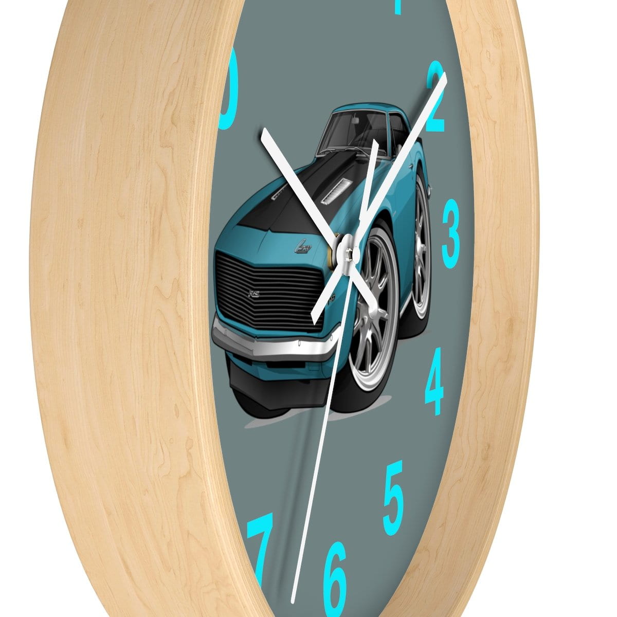 1st Generation Teal Camaro Wall clock