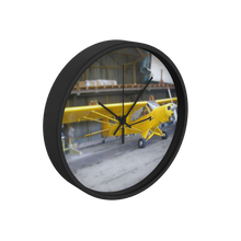 Yellow Piper Cub 10 inch wall clock