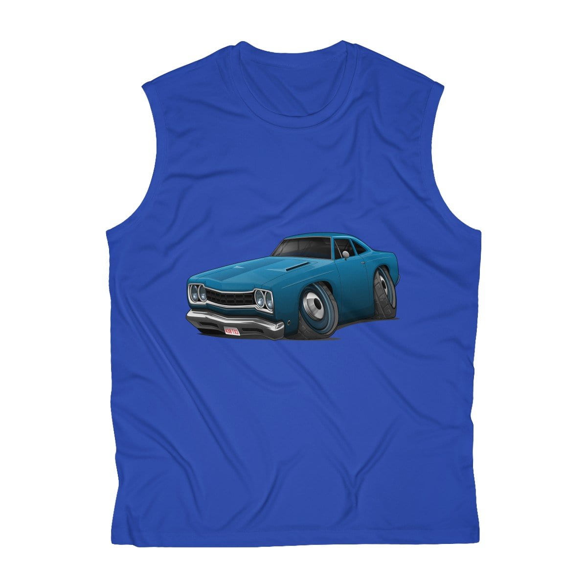 1968 Plymouth Road Runner Car Art Men's Sleeveless Performance Tee