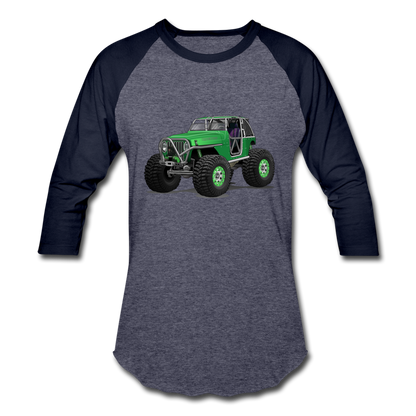 Baseball T-Shirt - heather blue/navy