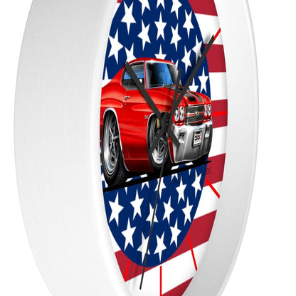 Stars and Stripes and a 1970 Chevelle Wall clock