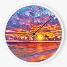Sunset On the Beach 10 inch wall clock