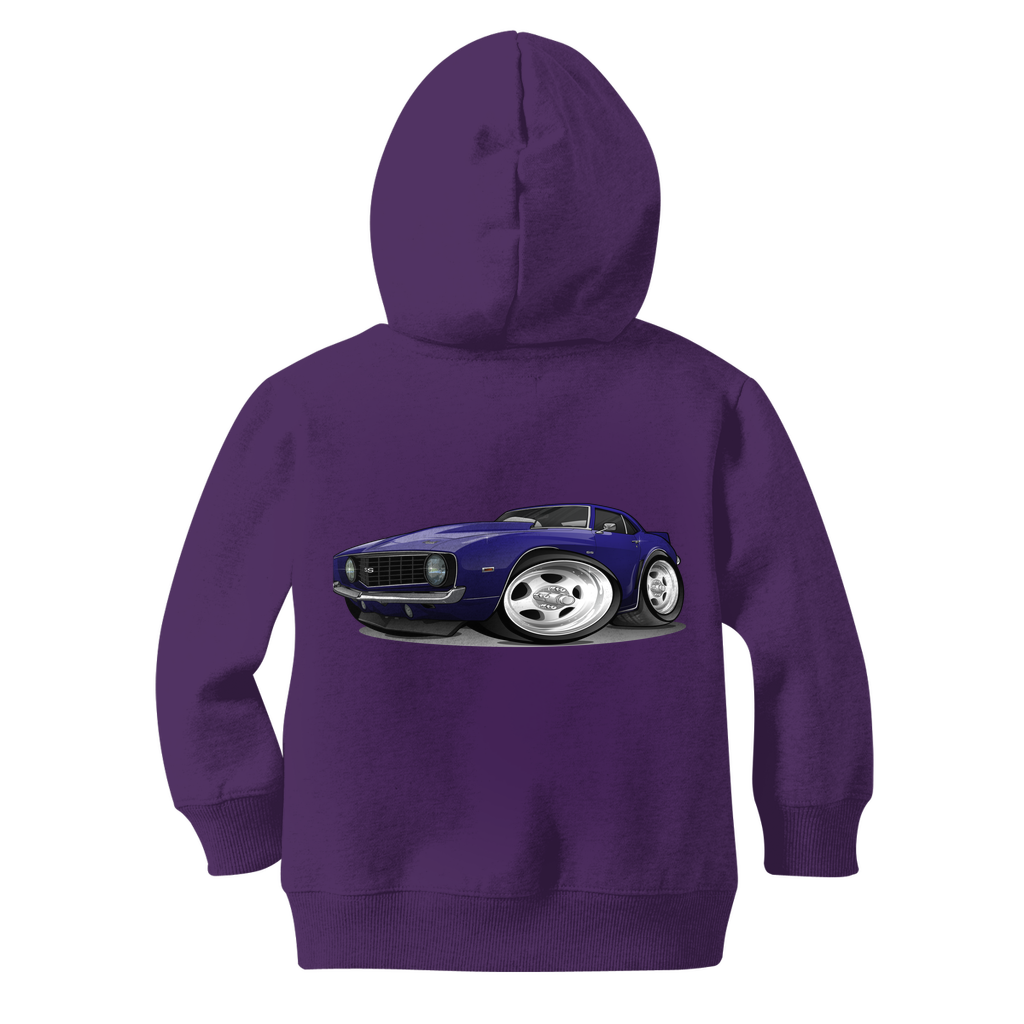 1st Generation Purple Camaro Classic Kids Zip Hoodie