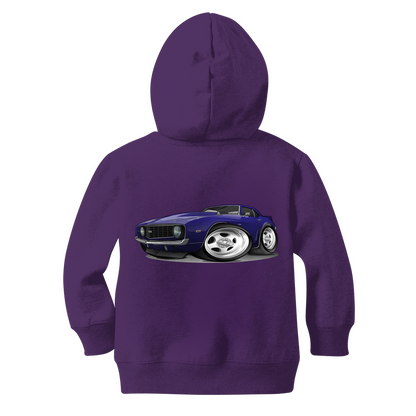1st Generation Purple Camaro Classic Kids Zip Hoodie
