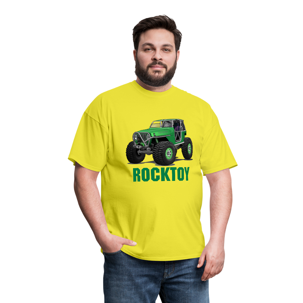 Green Jeep Rocktoy Rock Climber Men's T-Shirt - yellow