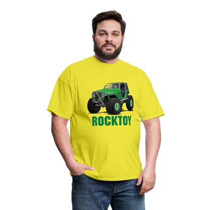 Green Jeep Rocktoy Rock Climber Men's T-Shirt - yellow
