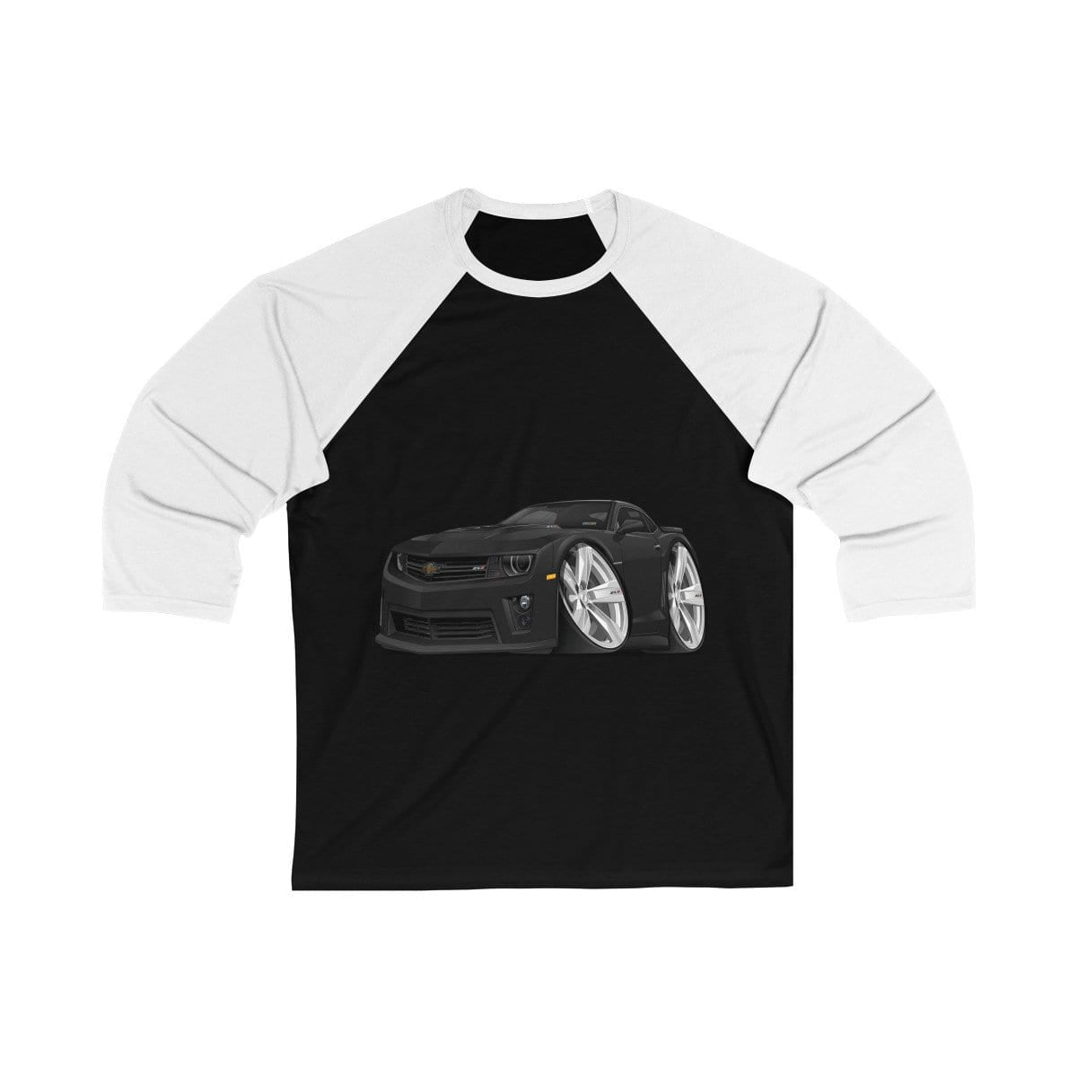 2013 Camaro Car Art Unisex 3/4 Sleeve Baseball Tee