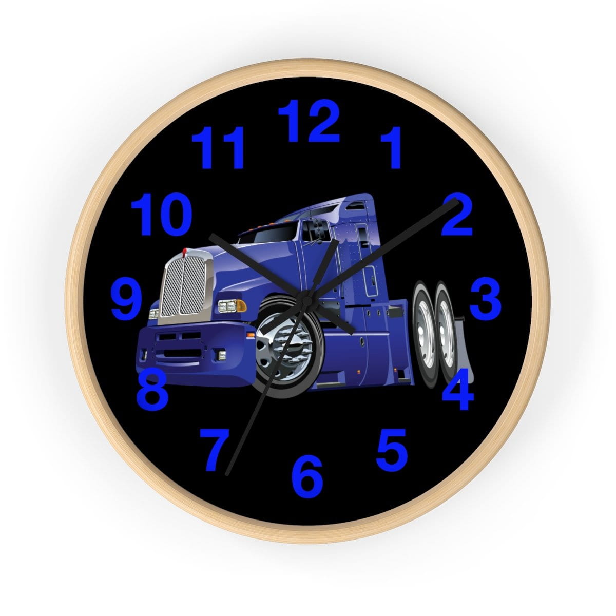 Big Blue Semi Rig Wall clock