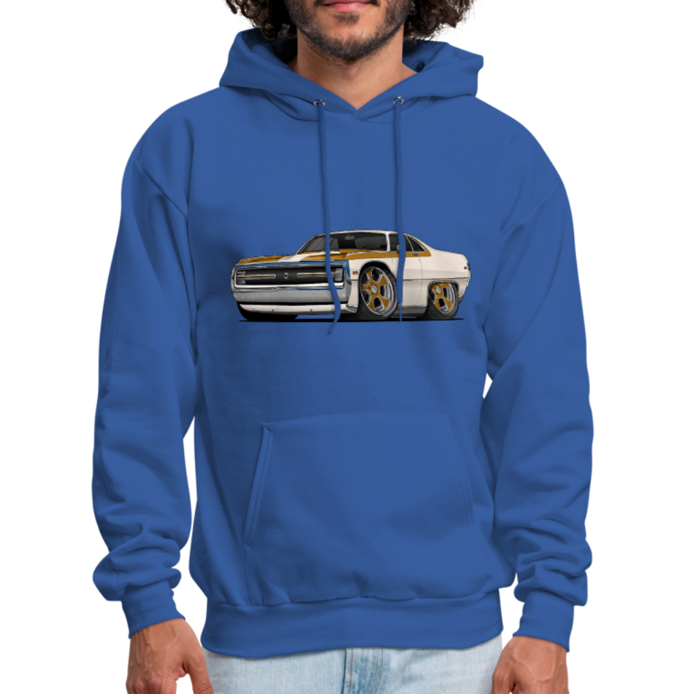 1970 Chrysler 300 Hurst Car Art Men's Hoodie - royal blue