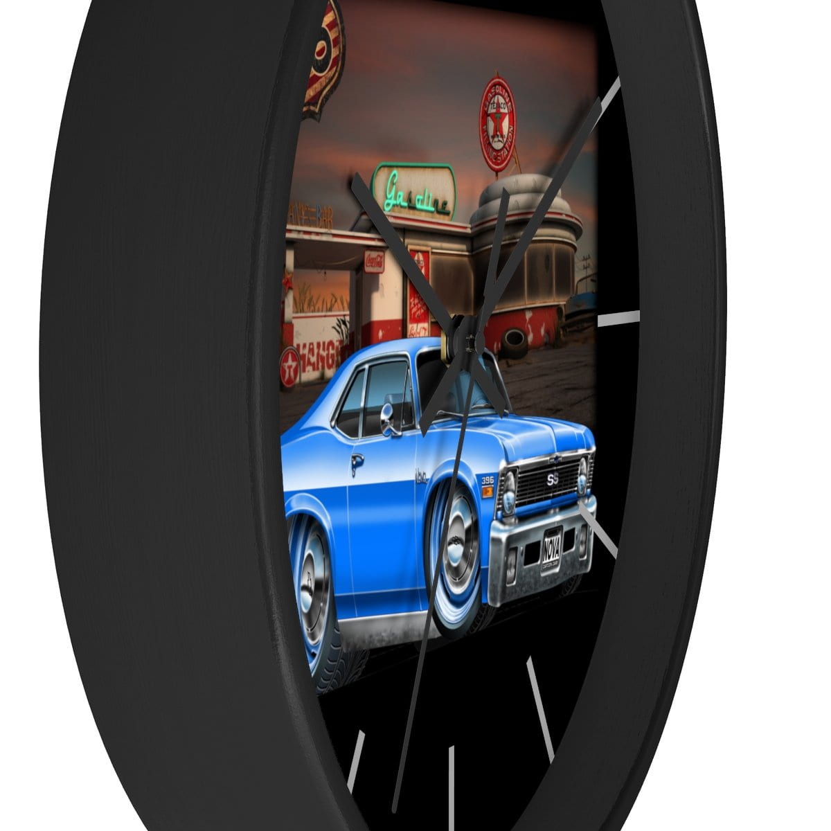 1971 Chevi Nova Texaco Wall clock