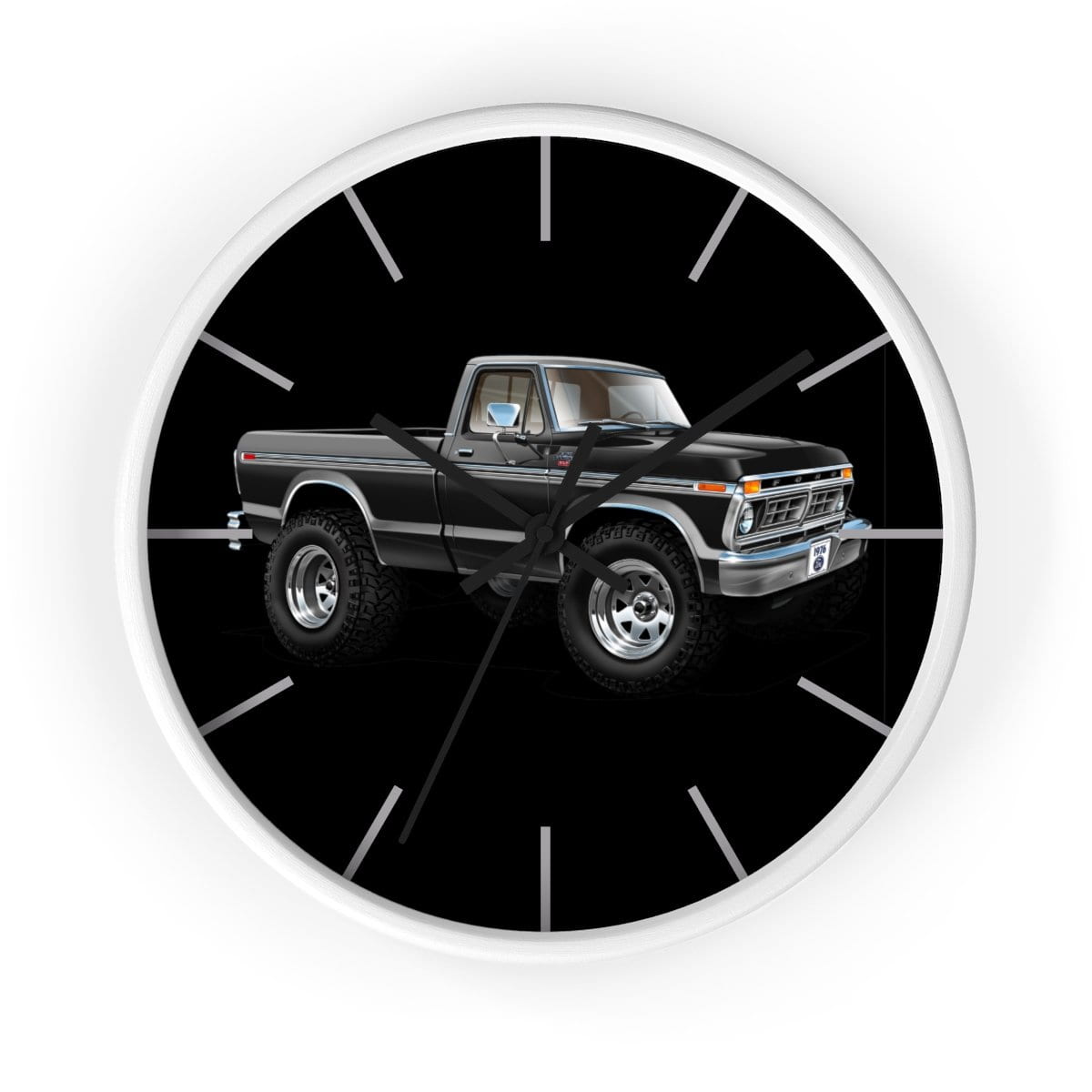 1976 F-150 Ranger XLT 4x4 Pickup Truck Wall clock