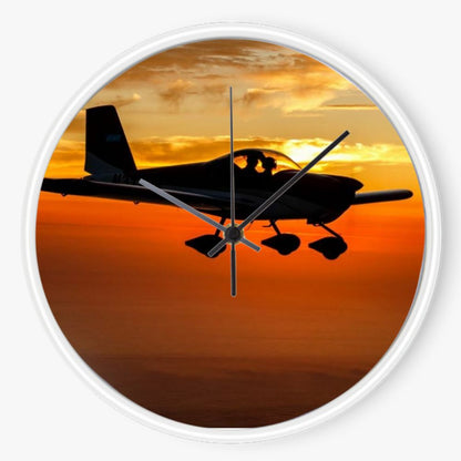 RV-12 Sunset Flight 10 inch wall clock