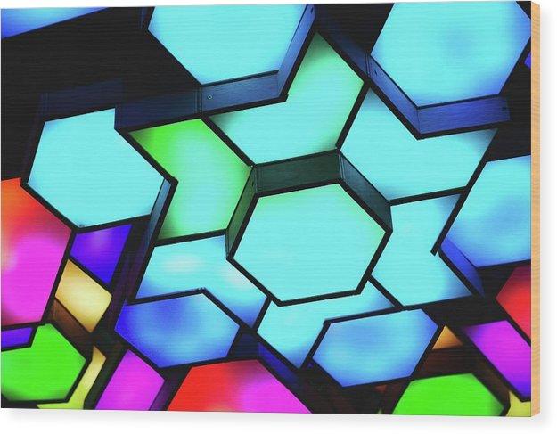 Abstract Colors - Wood Print