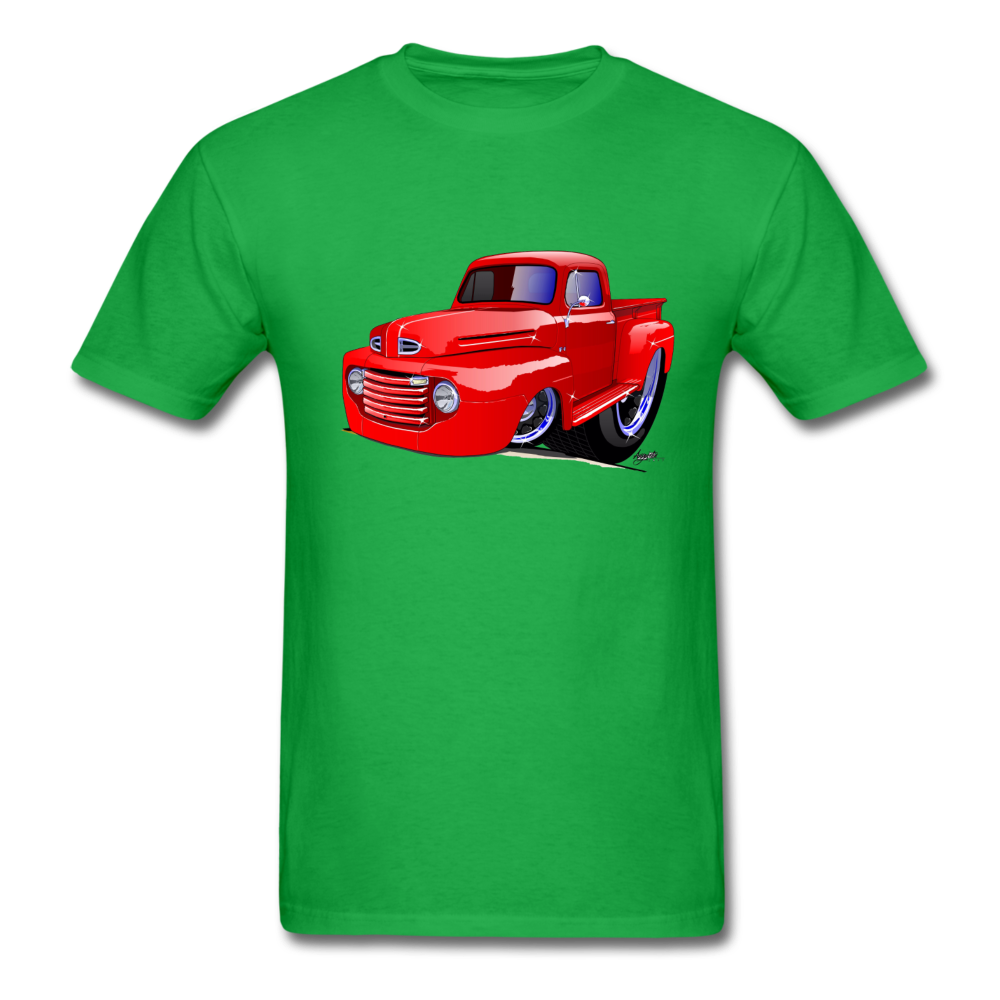 Old Red Truck Men's T-Shirt - bright green