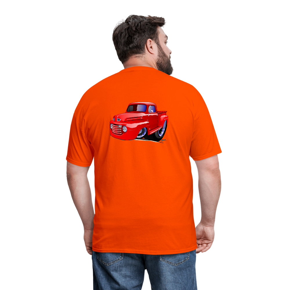 Old Red Truck Version B Men's T-Shirt - orange