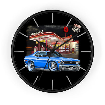 1971 Chevy Nova Vintage Gas Wall clock