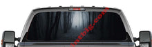 Figure in the Fog Mist Forest-Rear Window Decal-Graphic