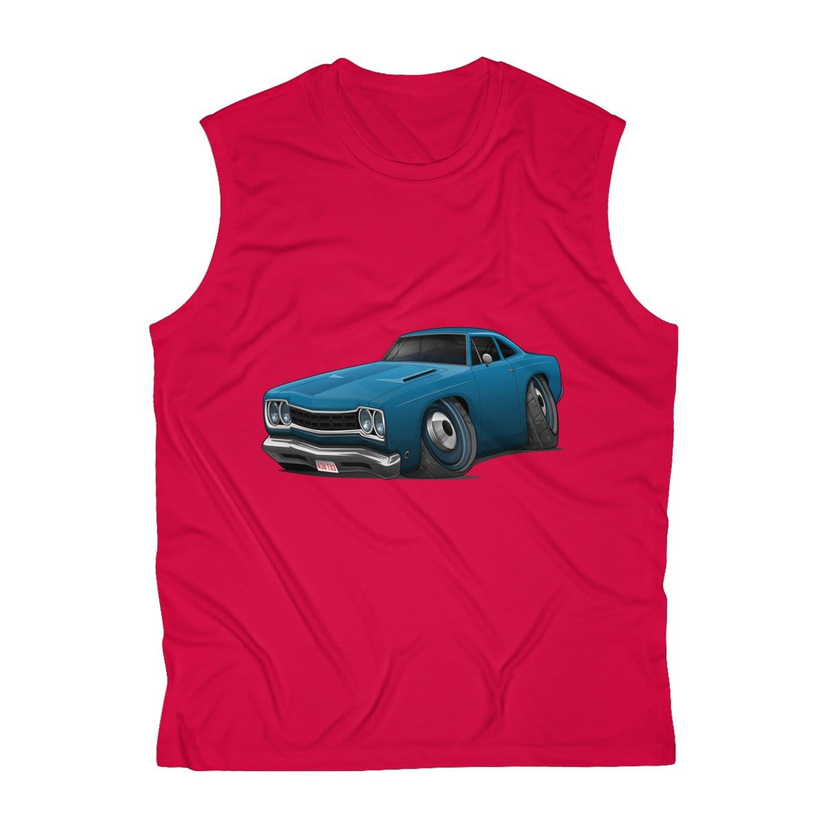 1968 Plymouth Road Runner Car Art Men's Sleeveless Performance Tee