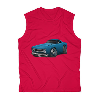 1968 Plymouth Road Runner Car Art Men's Sleeveless Performance Tee